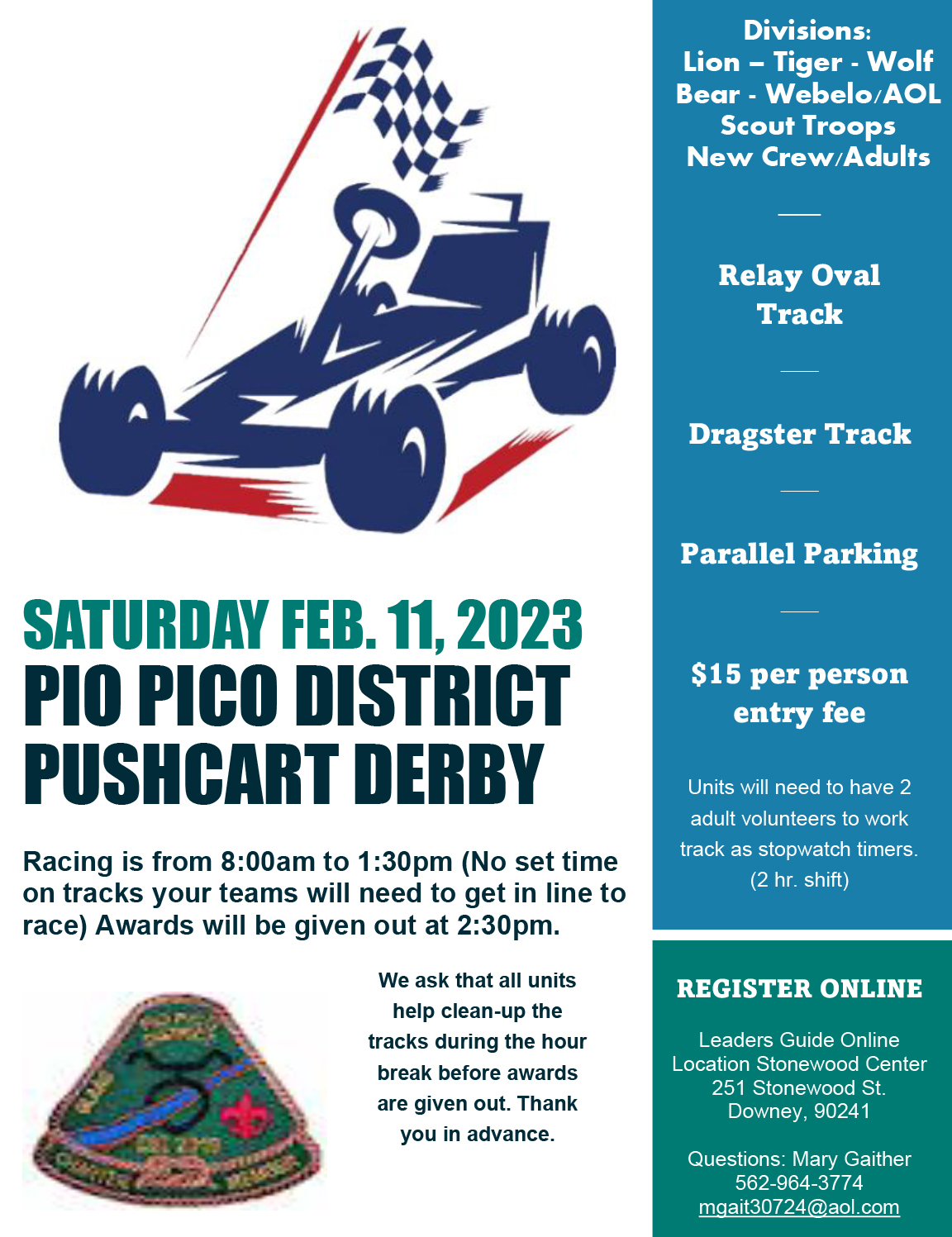 2023 Pio Pico Push Cart Derby Greater LA Scouting